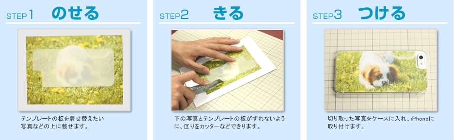 のせる きる つける